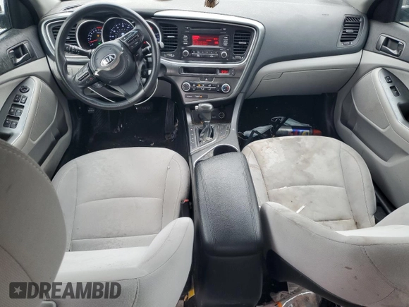 2015 Kia Optima LX with VIN 5XXGM4A77FG361657, listed as a Copart auction lot 55784905 with 99,392 mi miles and Clean Title. Bid and sale history available at DreamBid. Image 8.
