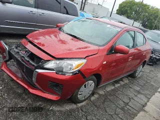 2024 Mitsubishi Mirage ES with VIN ML32FUFJ1RHF09193, listed as a Copart auction lot 45577995 with 23,536 mi miles and Clean title. Bid and sale history available at DreamBid. Image 1.