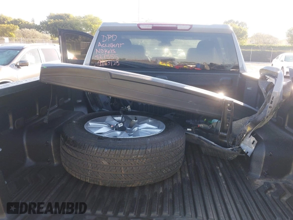 2024 Chevrolet Silverado 1500 Custom with VIN 3GCPABEK5RG427555, listed as a IAAI auction lot 41783357 with 5,921 mi miles and . Bid and sale history available at DreamBid. Image 12.