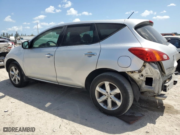 2009 Nissan Murano S with VIN JN8AZ18U99W009964, listed as a Copart auction lot 52110985 with 255,365 mi miles and Salvage Title. Bid and sale history available at carsss.com. Image 2.