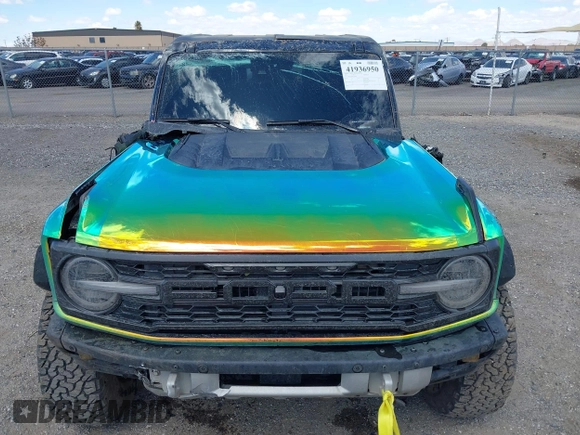 2023 Ford Bronco Raptor with VIN 1FMEE5JR8PLC06060, listed as a IAAI auction lot 41936950 with 13,623 mi miles and . Bid and sale history available at DreamBid. Image 6.