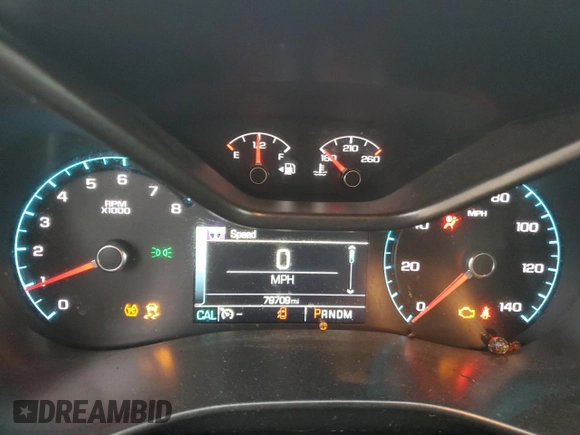 2016 Chevrolet Colorado 4WD Z71 with VIN 1GCGTDE3XG1331575, listed as a Copart auction lot 51547595 with 79,709 mi miles and Salvage Title. Bid and sale history available at carsss.com. Image 9.