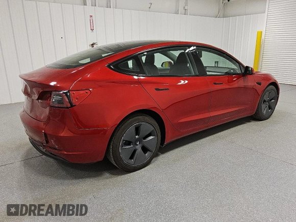 2023 Tesla Model 3 with VIN 5YJ3E1EA3PF452543, listed as a Copart auction lot 55481425 with 97,399 mi miles and Clean Title. Bid and sale history available at DreamBid. Image 3.