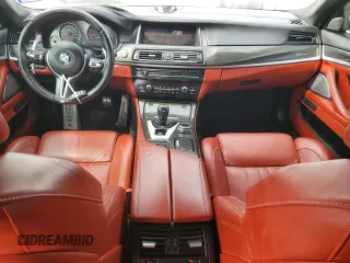 2016 BMW M5 with VIN WBSFV9C59GD595692, listed as a Copart auction lot 74151434 with 55,092 mi miles and Salvage Title. Bid and sale history available at carsss.com. Image 8.