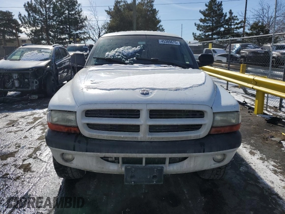 2002 Dodge Dakota Sport with VIN 1B7HG38NX2S637243, listed as a Copart auction lot 45389675 with 173,333 mi miles and Salvage Title. Bid and sale history available at carsss.com. Image 5.