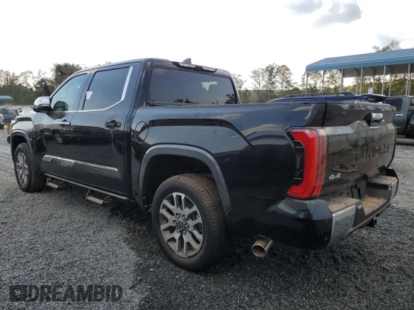 2024 Toyota Tundra 1794 Edition with VIN 5TFMC5DBXRX063757, listed as a Copart auction lot 74840034 with Not provided miles and Salvage title. Bid and sale history available at DreamBid. Image 2.