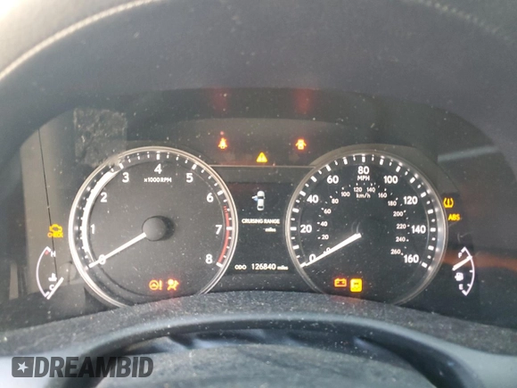 2014 Lexus GS 350 with VIN JTHBE1BL8E5031741, listed as a Copart auction lot 61574154 with 126,840 mi miles and Clean Title. Bid and sale history available at DreamBid. Image 9.