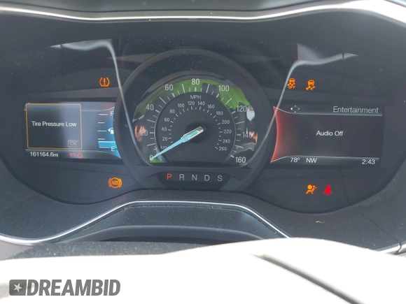 2016 Ford Fusion Titanium with VIN 3FA6P0K9XGR158234, listed as a IAAI auction lot 42043716 with 161,164 mi miles. Bid and sale history available at carsss.com. Image 7.