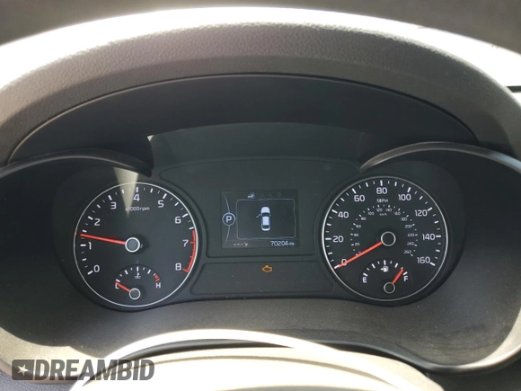 2018 Kia Optima S with VIN 5XXGT4L37JG197736, listed as a Copart auction lot 57527615 with 70,204 mi miles and Salvage title. Bid and sale history available at DreamBid. Image 9.