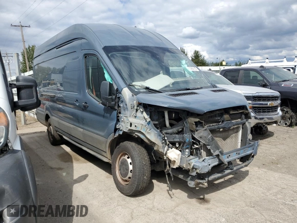 2020 Ford Transit Cargo with VIN 1FTBR3X83LKA55837, listed as a Copart auction lot 68329824 with Not Provided miles and Salvage Title. Bid and sale history available at DreamBid. Image 4.