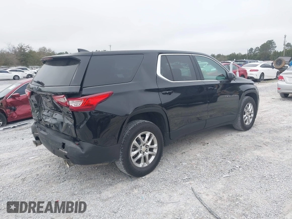 2020 Chevrolet Traverse LS with VIN 1GNEVFKW7LJ114417, listed as a IAAI auction lot 41686266 with 63,315 mi miles. Bid and sale history available at carsss.com. Image 4.