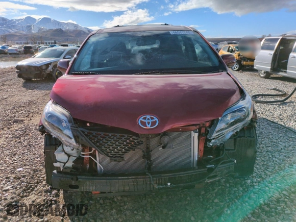 2015 Toyota Sienna SE with VIN 5TDXK3DC8FS688561, listed as a Copart auction lot 46541245 with 73,653 mi miles and Salvage Title. Bid and sale history available at carsss.com. Image 5.
