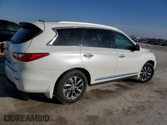 2015 Infiniti QX60 with VIN 5N1AL0MM5FC527690, listed as a Copart auction lot 45763045 with 157,179 mi miles and Salvage Title. Bid and sale history available at DreamBid. Image 3.