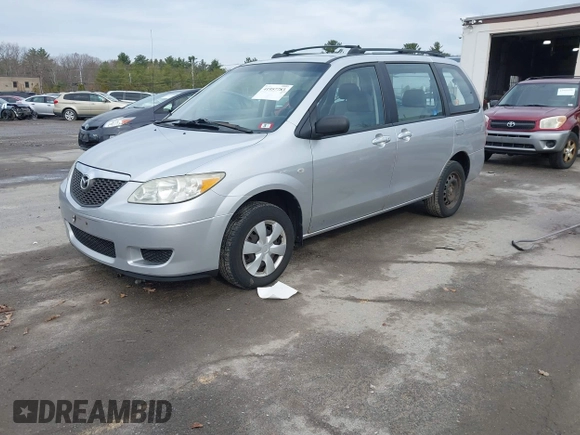 2006 Mazda MPV LX with VIN JM3LW28A360568523, listed as a IAAI auction lot 41957783 with 151,606 mi miles and . Bid and sale history available at DreamBid. Image 2.
