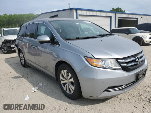 2016 Honda Odyssey EX-L with VIN 5FNRL5H63GB118303, listed as a Copart auction lot 54388465 with 94,789 mi miles and Salvage Title. Bid and sale history available at DreamBid. Image 4.