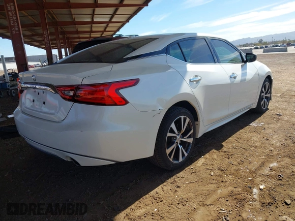 2016 Nissan Maxima SV with VIN 1N4AA6AP3GC388713, listed as a IAAI auction lot 41657915 with 83,589 mi miles and . Bid and sale history available at DreamBid. Image 4.