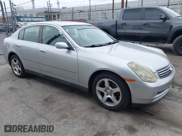 2004 Infiniti G35 w/Leather with VIN JNKCV51E94M108717, listed as a IAAI auction lot 42056340 with 109,987 mi miles and . Bid and sale history available at DreamBid. Image 1.