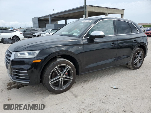 2018 Audi SQ5 Prestige with VIN WA1C4AFY9J2028352, listed as a Copart auction lot 50319905 with 44,642 mi miles and Salvage Title. Bid and sale history available at carsss.com. Image 1.