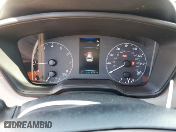 2023 Toyota Corolla Cross LE with VIN 7MUCAAAG3PV058094, listed as a Copart auction lot 57983105 with 30,593 mi miles and Salvage title. Bid and sale history available at DreamBid. Image 9.