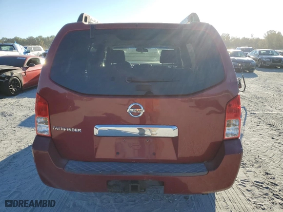 2006 Nissan Pathfinder SE with VIN 5N1AR18W16C606256, listed as a Copart auction lot 73560664 with 176,954 mi miles and Salvage Title. Bid and sale history available at carsss.com. Image 6.