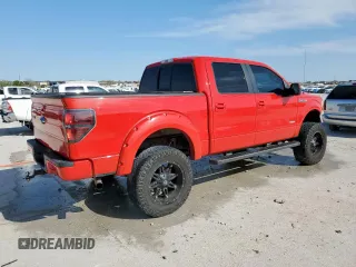 2013 Ford F-150 XL with VIN 1FTFW1ET5DFA29384, listed as a Copart auction lot 51109705 with 77,528 mi miles and Salvage Title. Bid and sale history available at carsss.com. Image 3.