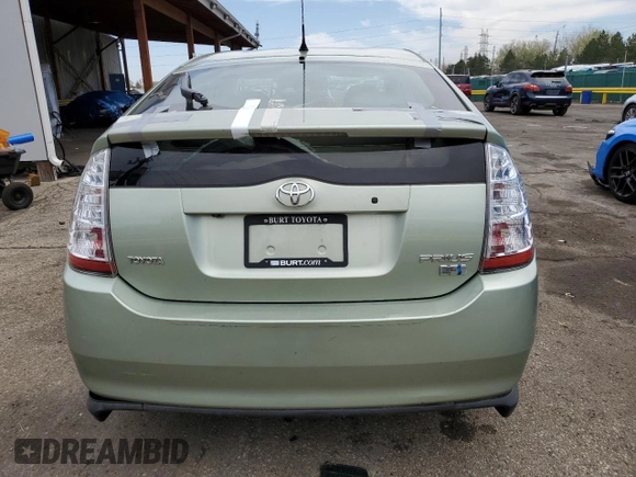 2008 Toyota Prius with VIN JTDKB20U083443017, listed as a Copart auction lot 53355265 with 146,958 mi miles and Salvage Title. Bid and sale history available at DreamBid. Image 6.
