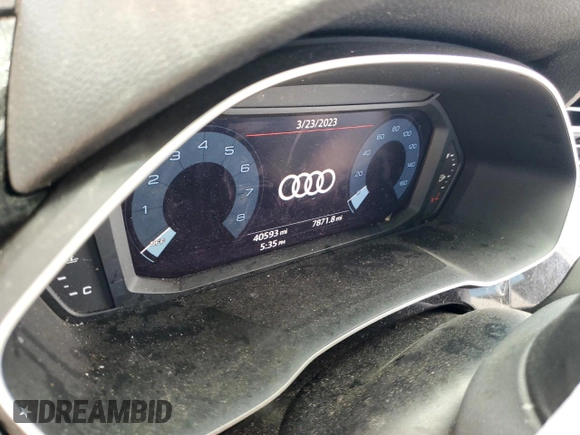 2021 Audi Q3 Premium with VIN WA1AUCF32M1136443, listed as a Copart auction lot 45884433 with 40,593 mi miles. Bid and sale history available at carsss.com. Image 9.