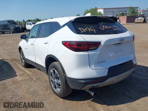 2023 Chevrolet Blazer LT with VIN 3GNKBCR41PS232255, listed as a IAAI auction lot 42649644 with 44,834 mi miles and . Bid and sale history available at DreamBid. Image 3.