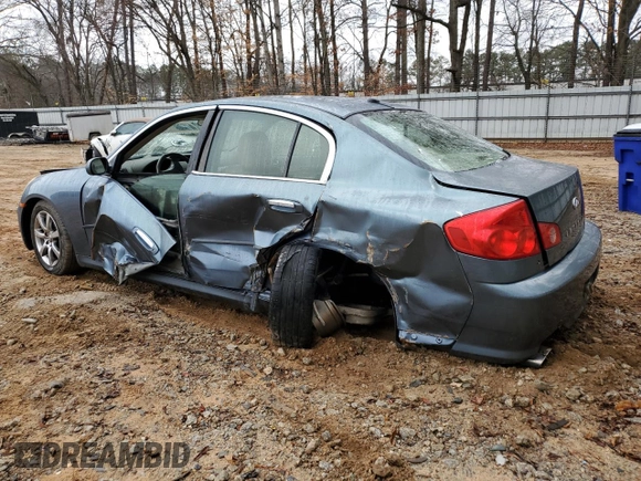 2005 Infiniti G35 Sedan with VIN JNKCV51E55M209609, listed as a Copart auction lot 44210765 with Not Provided miles and Salvage Title. Bid and sale history available at carsss.com. Image 2.