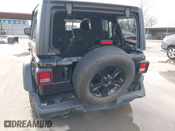 2021 Jeep Wrangler Unlimited Sport S with VIN 1C4HJXDN0MW817146, listed as a IAAI auction lot 41459993 with 20,367 mi miles and . Bid and sale history available at DreamBid. Image 6.