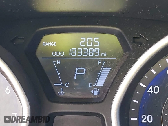 2012 Hyundai Elantra Limited with VIN KMHDH4AE3CU307375, listed as a IAAI auction lot 41857246 with 183,389 mi miles. Bid and sale history available at carsss.com. Image 15.