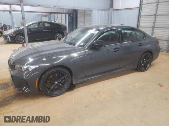 2024 BMW 3 Series M340i xDrive with VIN 3MW49FF07R8E07606, listed as a Copart auction lot 43649495 with 0 mi miles and Salvage Title. Bid and sale history available at carsss.com. Image 1.