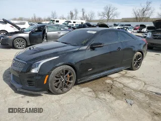 2017 Cadillac ATS-V with VIN 1G6AN1RY1H0201201, listed as a Copart auction lot 49400535 with 27,588 mi miles and Salvage Title. Bid and sale history available at carsss.com. Image 1.