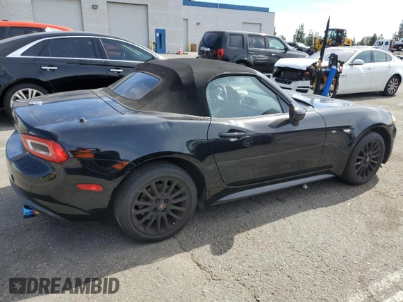 2017 FIAT 124 Spider Elaborazione Abarth z VIN JC1NFAEK6H0124254, wystawiony jako Copart lot #46738325 z przebiegiem 24 427 mil mil oraz Czysty tytuł • Clean title. Historia ofert i sprzedaży dostępna na DreamBid. Obrazek 3.