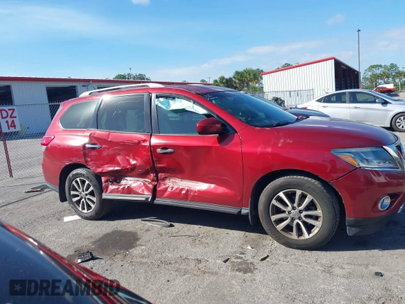 2016 Nissan Pathfinder S with VIN 5N1AR2MN7GC600949, listed as a IAAI auction lot 41261906 with 173,787 mi miles and . Bid and sale history available at DreamBid. Image 13.