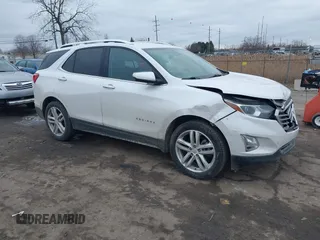 2019 Chevrolet Equinox Premier with VIN 2GNAXYEX4K6236060, listed as a IAAI auction lot 41498269 with 123,971 mi miles. Bid and sale history available at carsss.com. Image 1.