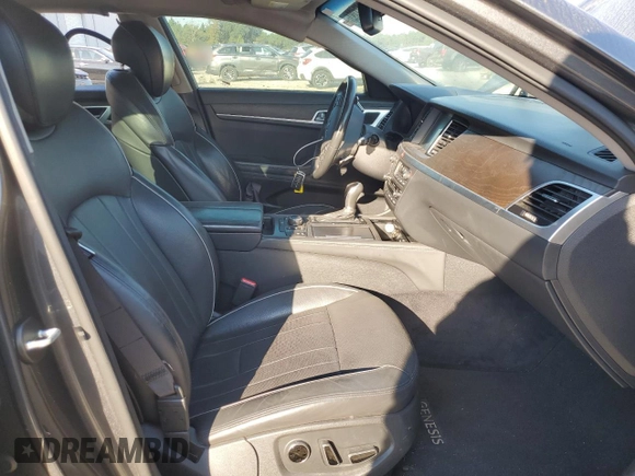 2017 Genesis G80 Ultimate with VIN KMHGN4JFXHU212334, listed as a Copart auction lot 75771284 with 78,779 mi miles and Salvage Title. Bid and sale history available at DreamBid. Image 7.