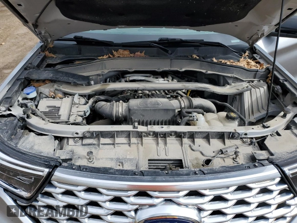 2021 Ford Explorer Platinum with VIN 1FM5K8HCXMGB63695, listed as a Copart auction lot 52802925 with 42,766 mi miles and Salvage Title. Bid and sale history available at carsss.com. Image 12.
