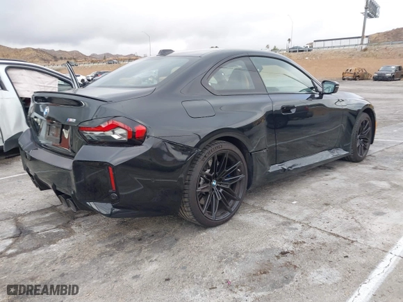 2023 BMW M2 with VIN 3MF13DM02P8D48974, listed as a IAAI auction lot 41471234 with 3,644 mi miles. Bid and sale history available at carsss.com. Image 4.