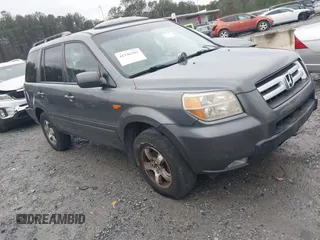 2007 Honda Pilot EX-L with VIN 5FNYF28777B002807, listed as a IAAI auction lot 41246382 with 279,961 mi miles. Bid and sale history available at carsss.com. Image 1.