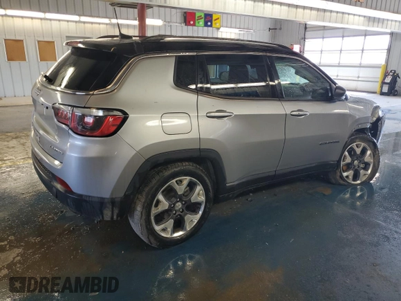 2020 Jeep Compass Limited with VIN 3C4NJDCB4LT163569, listed as a Copart auction lot 54246975 with 91,258 mi miles and Clean title. Bid and sale history available at DreamBid. Image 3.