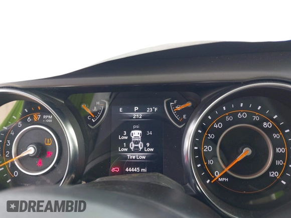 2022 Jeep Wrangler Unlimited Sport with VIN 1C4HJXDG9NW195083, listed as a IAAI auction lot 41515229 with 44,445 mi miles and . Bid and sale history available at DreamBid. Image 7.
