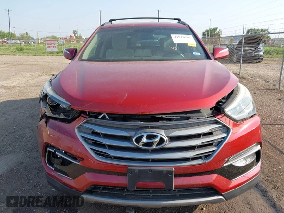 2018 Hyundai Santa Fe Sport 2.4L with VIN 5XYZU3LB2JG537197, listed as a IAAI auction lot 41910287 with 45,372 mi miles. Bid and sale history available at carsss.com. Image 12.
