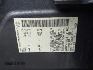 2010 Nissan Maxima 3.5 SV with VIN 1N4AA5AP2AC813162, listed as a IAAI auction lot 41966140 with Not Provided miles. Bid and sale history available at carsss.com. Image 9.
