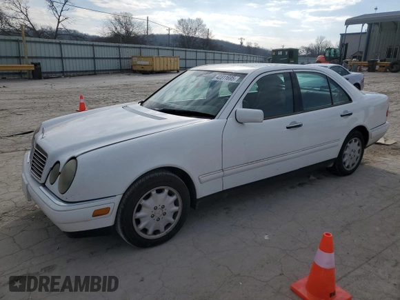 1998 Mercedes-Benz E-Class with VIN WDBJF65F4WA665505, listed as a Copart auction lot 42311695 with 389,016 mi miles and Salvage Title. Bid and sale history available at carsss.com. Image 1.