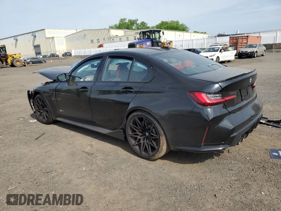 2024 BMW M3 Competition xDrive with VIN WBS43AY05RFT65019, listed as a Copart auction lot 56498975 with Not provided miles and Salvage title. Bid and sale history available at DreamBid. Image 2.