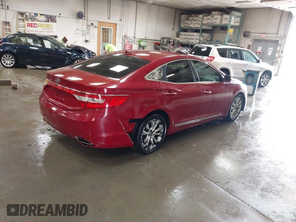 2012 Hyundai Azera z VIN KMHFG4JG7CA183643, wystawiony jako IAAI lot #42503232 z przebiegiem 180 485 mil mil oraz . Historia ofert i sprzedaży dostępna na DreamBid. Obrazek 4.