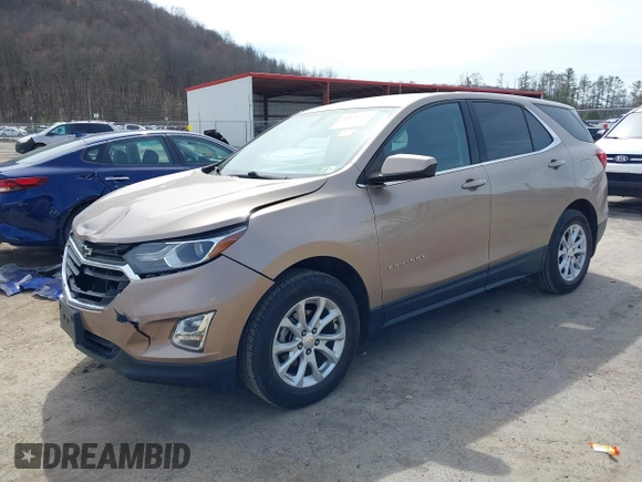 2018 Chevrolet Equinox LT with VIN 2GNAXSEV9J6337699, listed as a IAAI auction lot 41836428 with 101,487 mi miles. Bid and sale history available at carsss.com. Image 2.