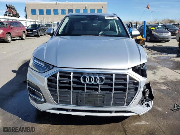 2021 Audi Q5 Premium with VIN WA1AAAFY0M2043357, listed as a Copart auction lot 46441855 with 54,039 mi miles and Salvage Title. Bid and sale history available at carsss.com. Image 5.