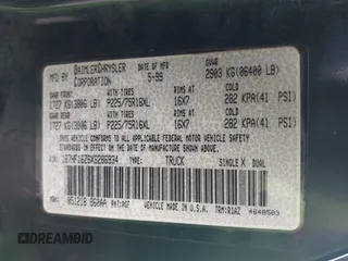 1999 Dodge 1500 z VIN 1B7HF16Z6XS286934, wystawiony jako IAAI lot #42331463 z przebiegiem 115 595 mil mil oraz . Historia ofert i sprzedaży dostępna na DreamBid. Obrazek 9.